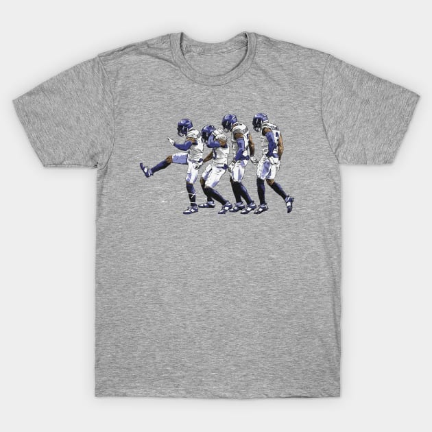 Odell Beckham Jr. Los Angeles R Moonwalk T-Shirt by MASTER_SHAOLIN